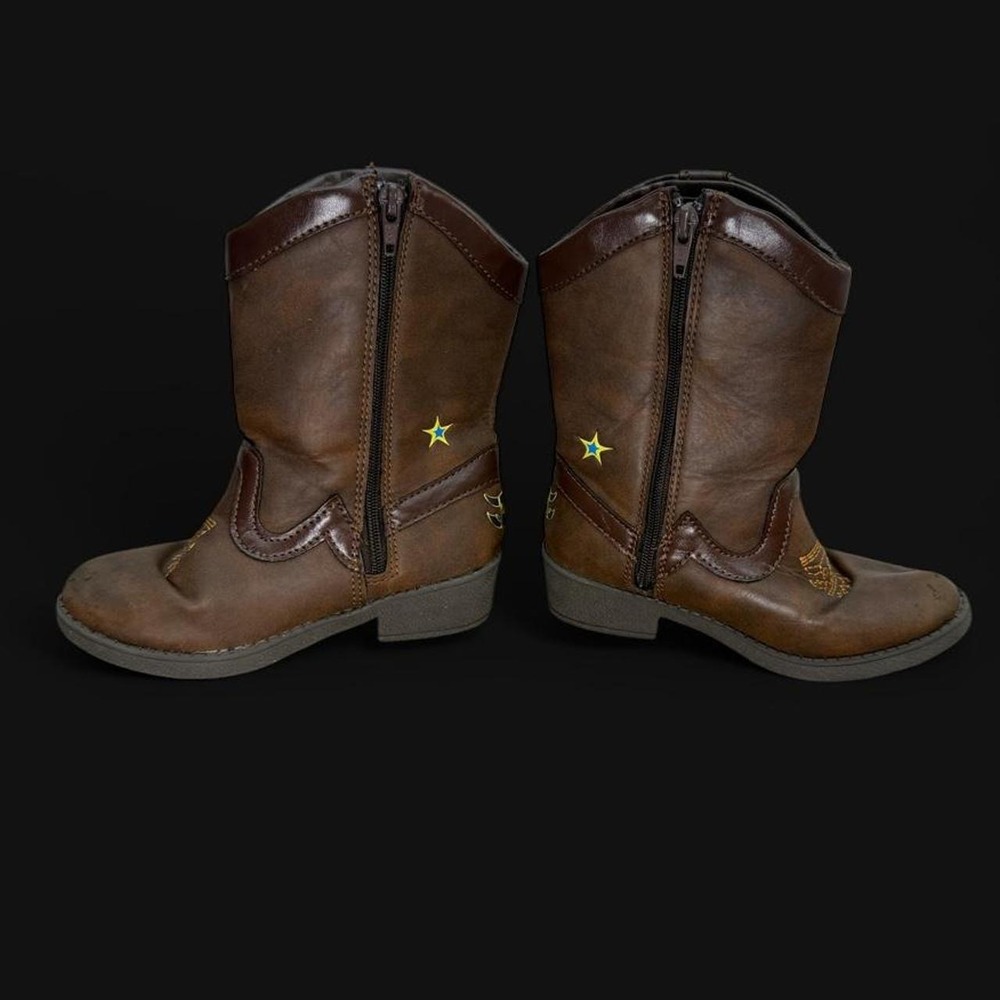 Disney Pixar Toy Story Woody & Bullseye Cowboy Boots Toddler Size 8 - Picture 3 of 6